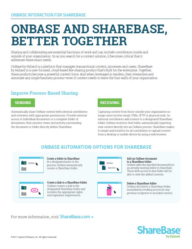 OnBase, ShareBase, Kyocera, Software, Document Management, Ropho