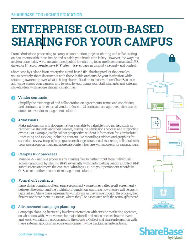 ShareBase, Higher Education, Kyocera, Software, Document Management, Ropho